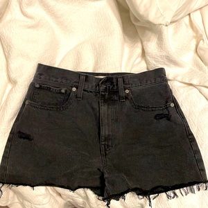Madewell Mom Jean Short - encino wash